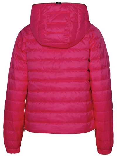 Shop Duvetica Fuchsia Polyamide Puffer Jacket In Pink