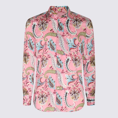 Shop Etro Multicolour Cotton Shirt In Pink