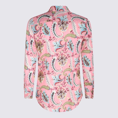Shop Etro Multicolour Cotton Shirt In Pink