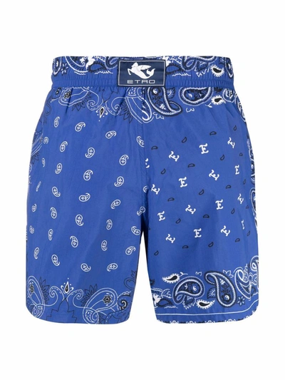 Shop Etro Swim Shorts In 200