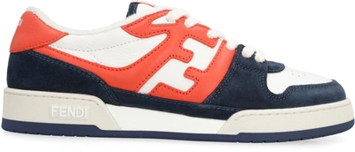 Shop Fendi Match Low-top Sneakers In Blue