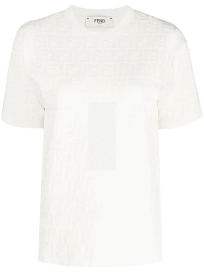 Shop Fendi Logo Pullover Clothing In White