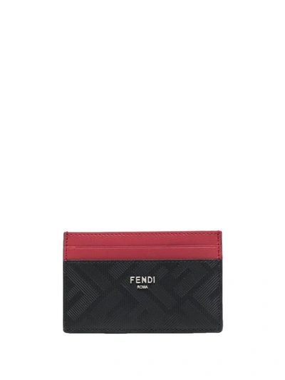 Shop Fendi Paper Holder Accessories In Black
