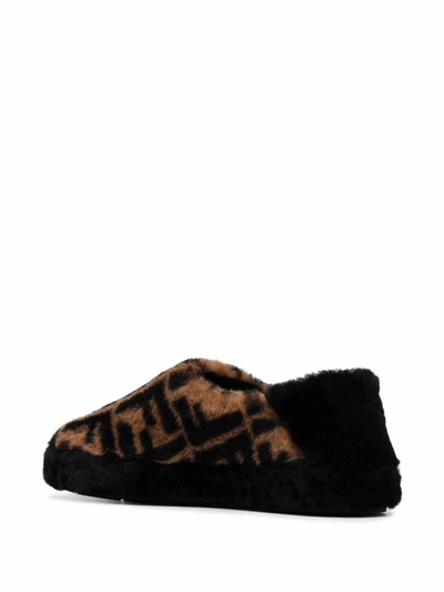 Shop Fendi Slippers Shoes In Brown