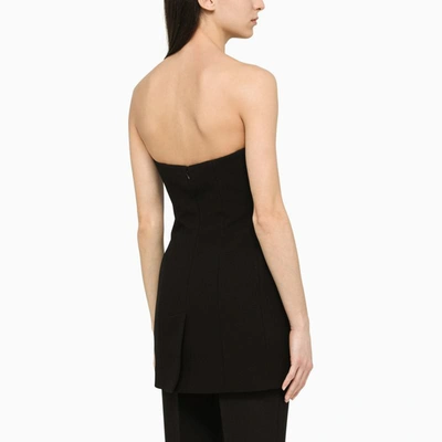 Shop Ferragamo Mini Dress With Gancini Detail In Black