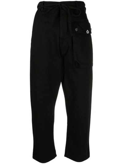 Shop Gabriele Pasini High Waist Trousers In Black