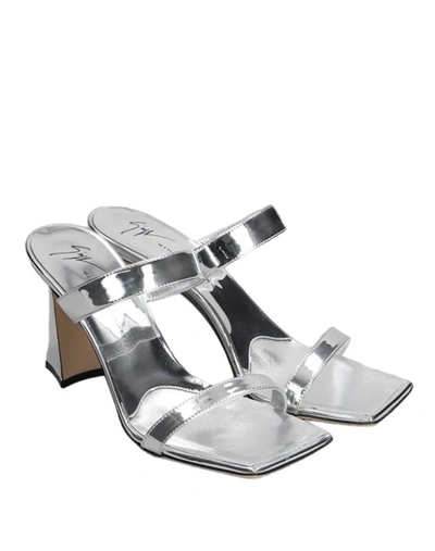Shop Giuseppe Zanotti High Heel Sandals In Silver