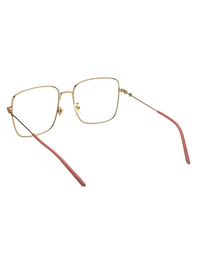 Shop Gucci Optical In 001 Gold Gold Transparent