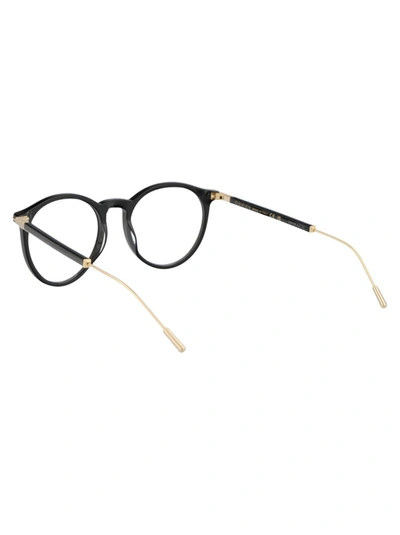 Shop Gucci Optical In 001 Black Gold Transparent