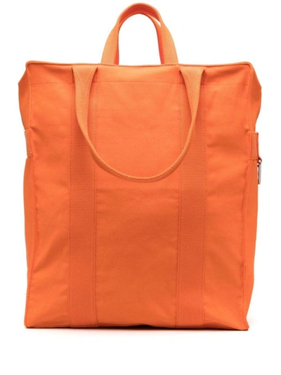 Shop Heron Preston X Calvin Klein Large Tote Bag In Orange