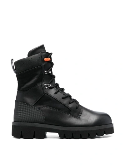 Shop Heron Preston Military Combat Boots In Black