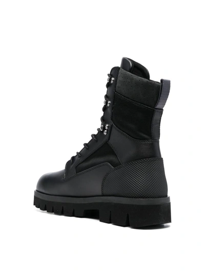 Shop Heron Preston Military Combat Boots In Black