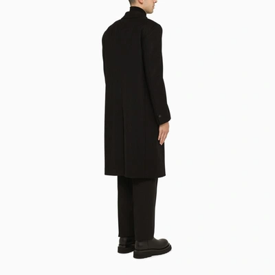 Shop Hevo Hevò Martinafranca Double-breasted Coat In Black