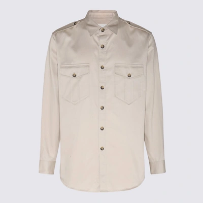 Shop Isabel Marant Ecru Cotton Shirt In Beige