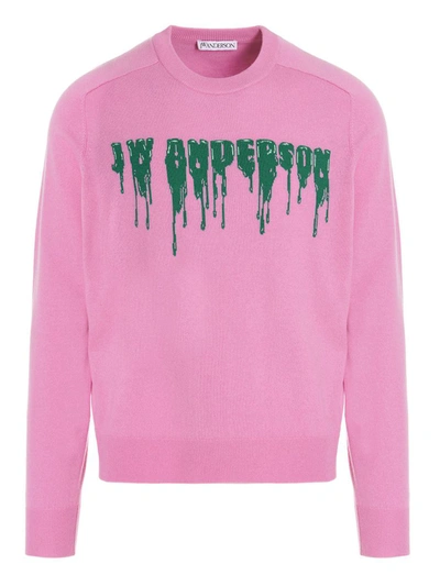 Shop Jw Anderson J.w. Anderson Logo Sweater In Pink