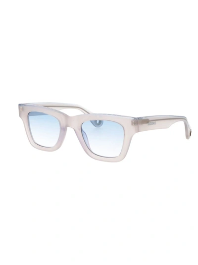Shop Jacquemus Sunglasses In Multi Blue