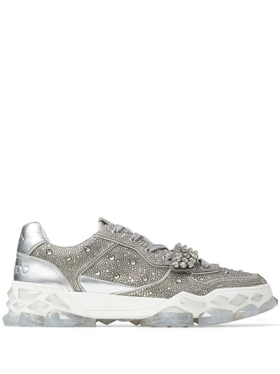 Jimmy Choo Trainer In Silver | ModeSens