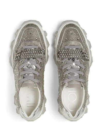 Shop Jimmy Choo Sneaker In Silver