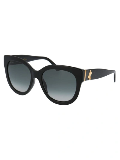 Shop Jimmy Choo Sunglasses In Ns89o Black Glitter