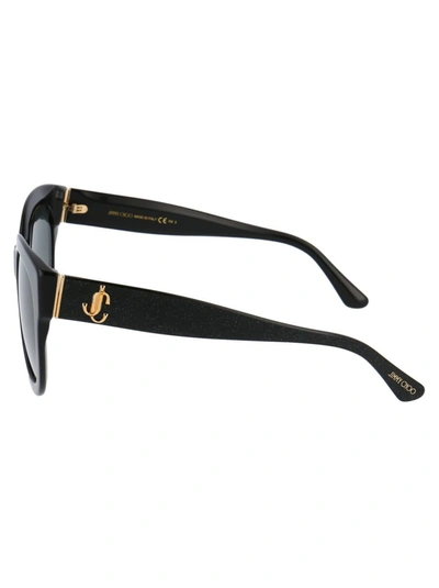 Shop Jimmy Choo Sunglasses In Ns89o Black Glitter