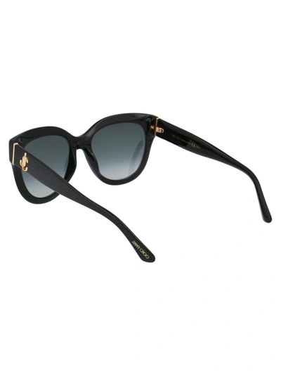 Shop Jimmy Choo Sunglasses In Ns89o Black Glitter