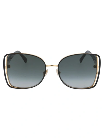 Shop Jimmy Choo Sunglasses In 2m29o Blk Gold B