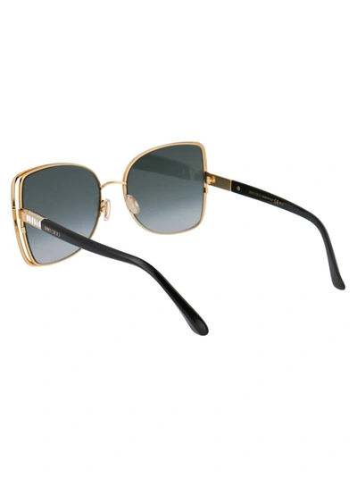Shop Jimmy Choo Sunglasses In 2m29o Blk Gold B