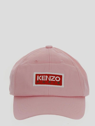 Shop Kenzo Faded Baseball Cap In Faded Pink