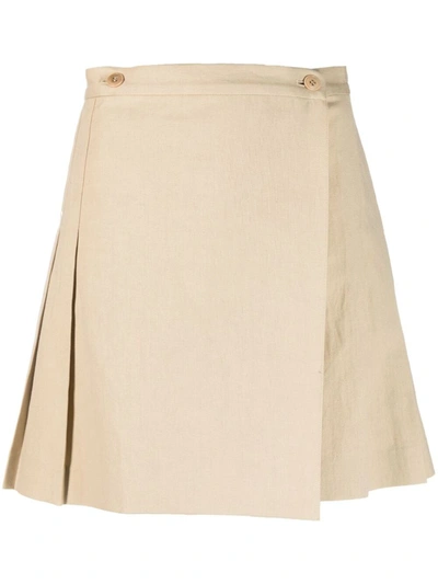 Shop Kenzo Skirt Clothing In Nude &amp; Neutrals