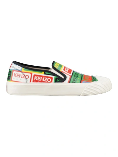Shop Kenzo Sneakers Logo Shoes In Multicolour
