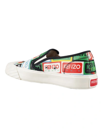 Shop Kenzo Sneakers Logo Shoes In Multicolour