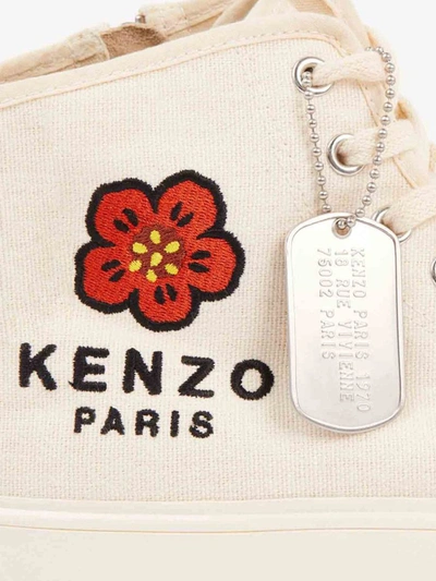 Shop Kenzo Sneakers Shoes In Nude &amp; Neutrals