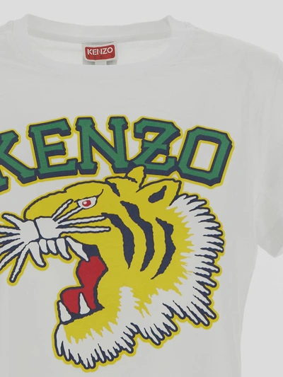 Shop Kenzo Varsity Classic Tiger T-shirt In Offwhite
