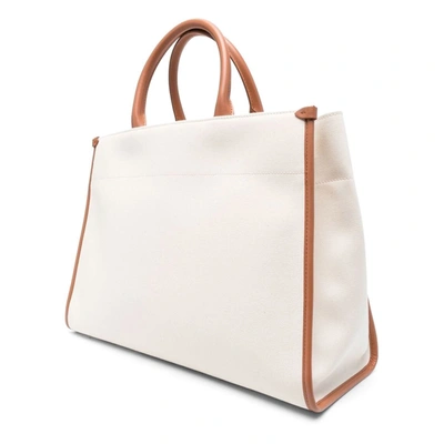 Lanvin Logo-print Leather Tote Bag In 001