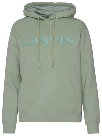 Shop Lanvin Green Cotton Sweatshirt