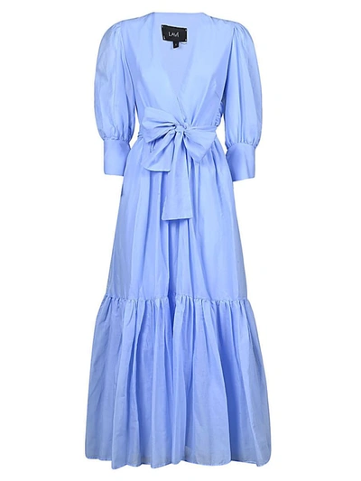 Shop Lavi Dorotea Long Dress In Clear Blue