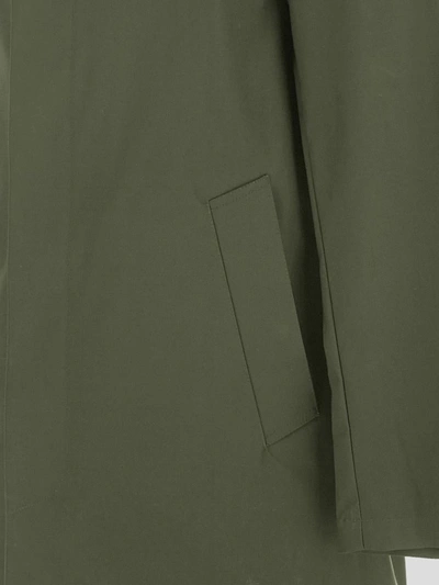 Shop Mackintosh Coats In <p> Green Chryston Short Coat In Cotton