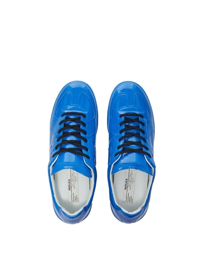 Shop Maison Margiela Replica Low Top Sneakers In Blue