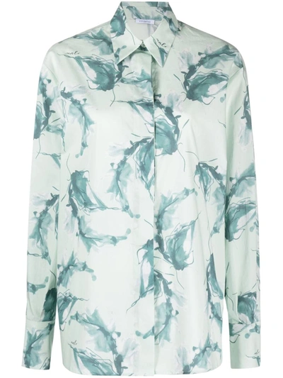 Shop Malo Shirt With Print In Green