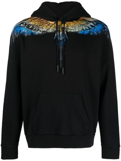 Shop Marcelo Burlon County Of Milan Cotton Sweatshirt With Print In Black