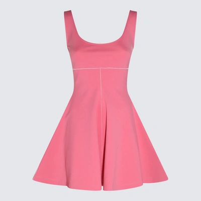 Shop Marni Pink Viscose Blend Dress In Pink Candy