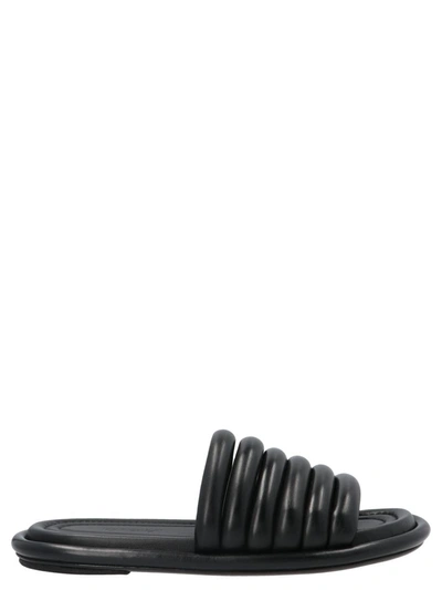 Marsèll Black Spalmata Flat Sandals In Black