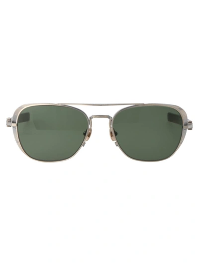 Shop Matsuda Sunglasses In Ag-dto Antique Gold - Dark Tortoise