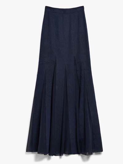 Shop Max Mara Nicia Skirt Clothing In Blue