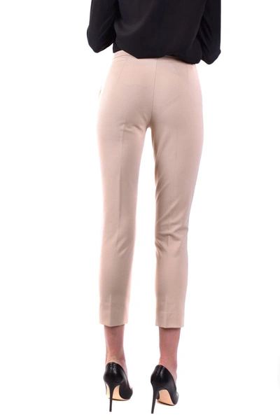 Shop Max Mara Trousers In Beige