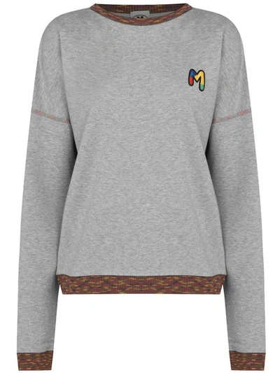Shop Missoni M  Logo Sweatshirt In Grey