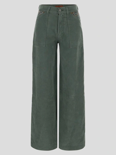 Shop Missoni Trousers In Green