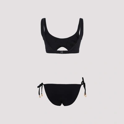 Shop Moeva Willow Maelis Bikini Swimwear In Black