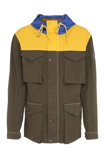 Shop Moncler 1  Jw Anderson - Leyton Multi-pocket Cotton Jacket In Green