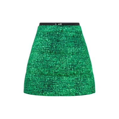 Shop Moncler Genius Cotton Skirt In Green